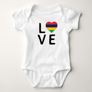 Body Para Bebé Amor - Bandera de Mauricio
