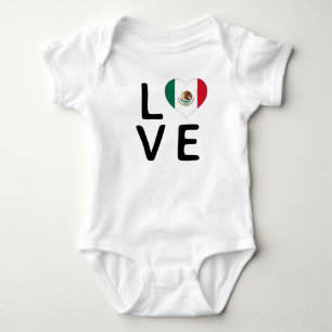 Body Para Bebé Amor - Bandera de México