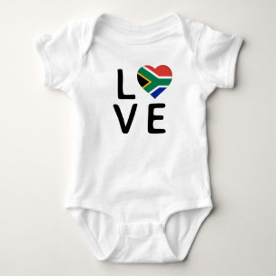 Body Para Bebé Amor - Bandera de Sudáfrica