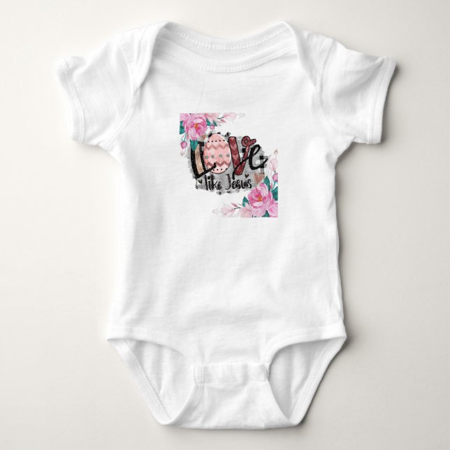 Body Para Bebé amor como jesus (Anverso)