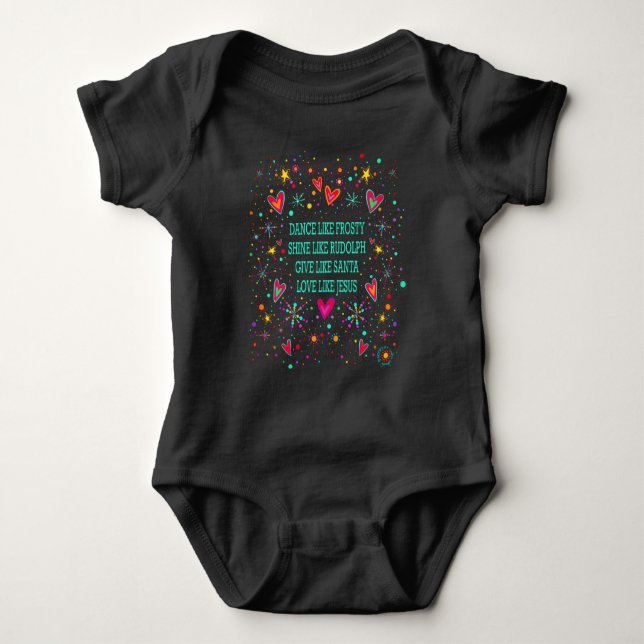 Body Para Bebé "Amor como Jesús" Camiseta de Inespiritualidad (Anverso)