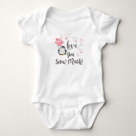 Body Para Bebé Amor - Cute San Valentín pingüino personalizado