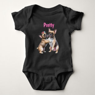 Body Para Bebé Amor de Bulldog Francés Bulldog Francés