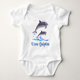 Body Para Bebé Amor de delfines