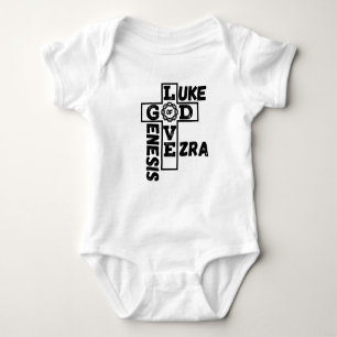 Body Para Bebé Amor De Dios Coral Bíblico Unisex