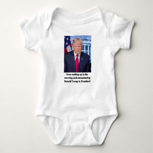 Body Para Bebé Amor de Donald Trump I cuando despierto