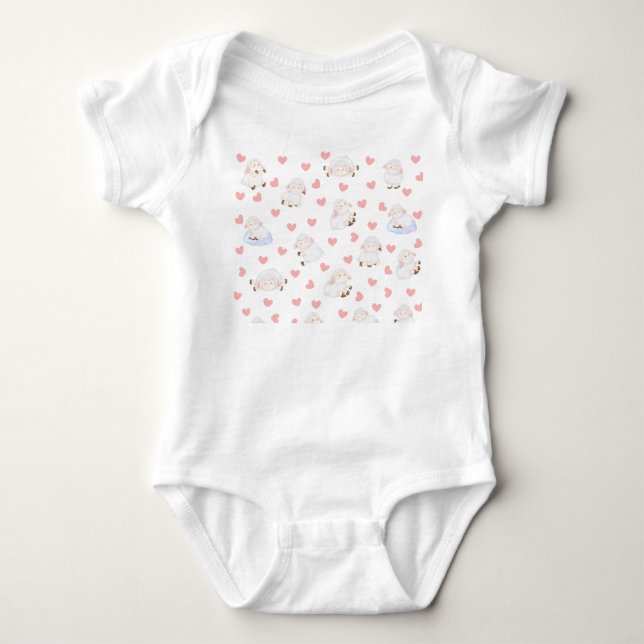 Body Para Bebé Amor de las ovejas (Anverso)