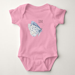 Body Para Bebé Amor de Mariposa Blanca Púrpura