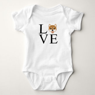 Body Para Bebé Amor de Shiba Inu