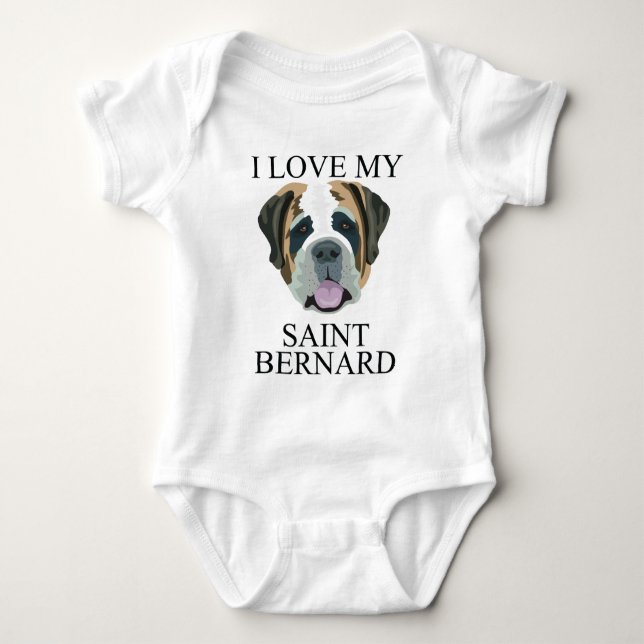 Body Para Bebé ¡Amor de ST BERNARD! (Anverso)