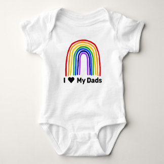 Body Para Bebé Amor del arco iris I mis papás