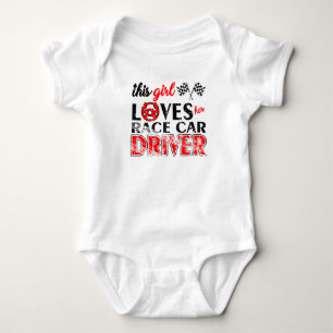Body Para Bebé Amor del conductor de coche de carreras