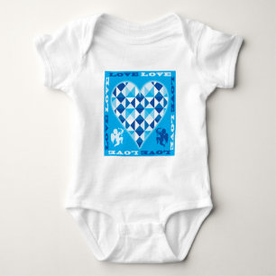 Body Para Bebé Amor (Diamante Azul)