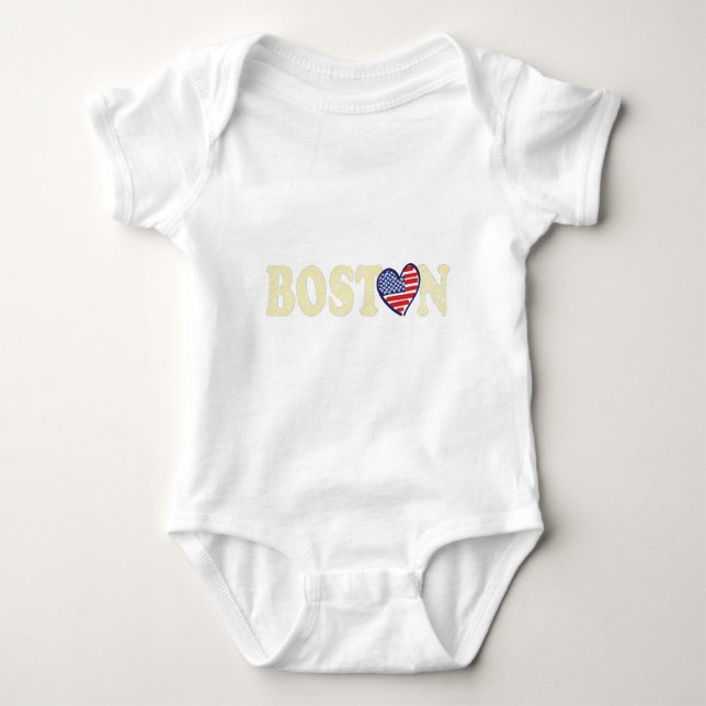 Body Para Bebé Amor en Boston (Anverso)