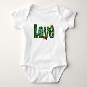 Body Para Bebé Amor en todos los puros: gatitos jugando con amor