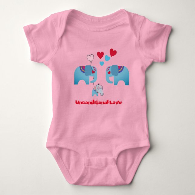 Body Para Bebé Amor incondicional Baby Bodysuit (Anverso)