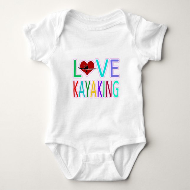 Body Para Bebé Amor Kayaking (Anverso)