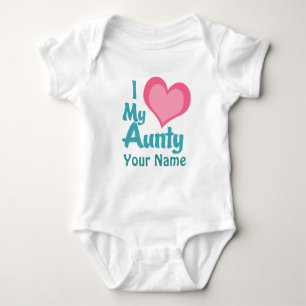 Body Para Bebé Amor personalizado de I mi tía