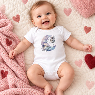Body Para Bebé Amor personalizado Luna y espalda