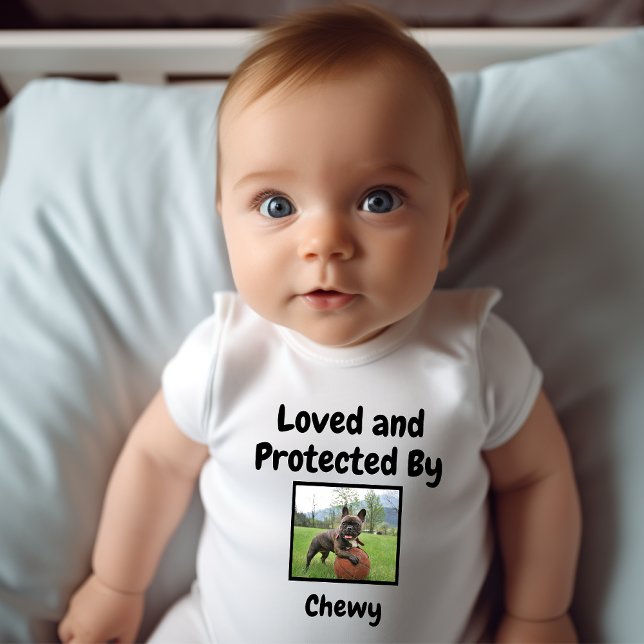 Body Para Bebé Amor personalizado y protegido por perro (Subido por el creador)