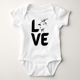 Body Para Bebé Amor por la cabra como O