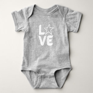 Body Para Bebé Amor por la estrella - Blanco