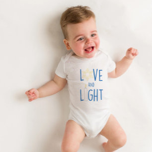 Body Para Bebé Amor y luz Hannukah
