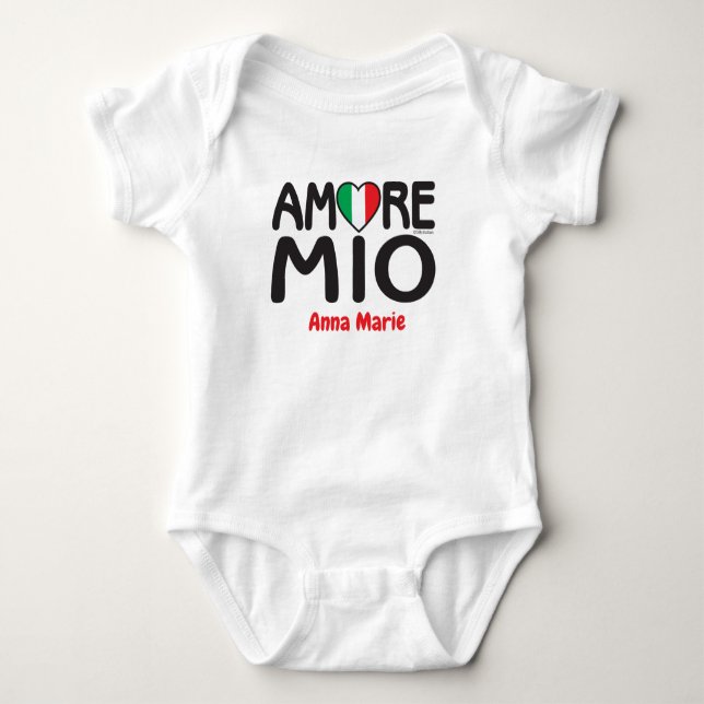 Body Para Bebé AMORE MIO.ai Baby Bodysuit (Anverso)