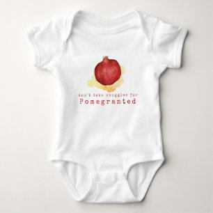 Body Para Bebé Amortiguar a grano de fruta granate Pun Baby Bodys