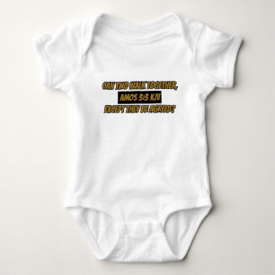 Body Para Bebé Amos 3:3 KJV Biblia Verse Scripting Unisex