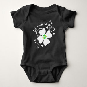 Body Para Bebé Amuleto Lil' Lucky Clover de Cuatro Hojas
