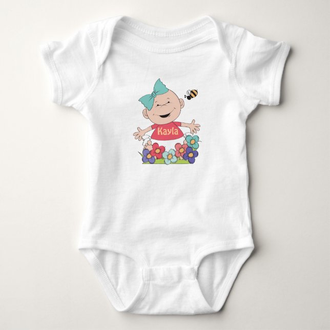 Body Para Bebé Añade tu bebé con 2 nombres (Anverso)