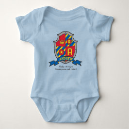 Body Para Bebé Andrew boys nombre y significa escudo de caballero