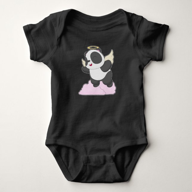Body Para Bebé Ángel Ángel Panda (Anverso)