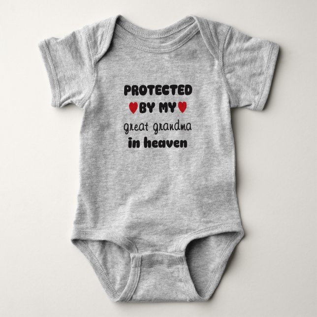 Body Para Bebé Ángel de la Guarda Bisabuela (Anverso)