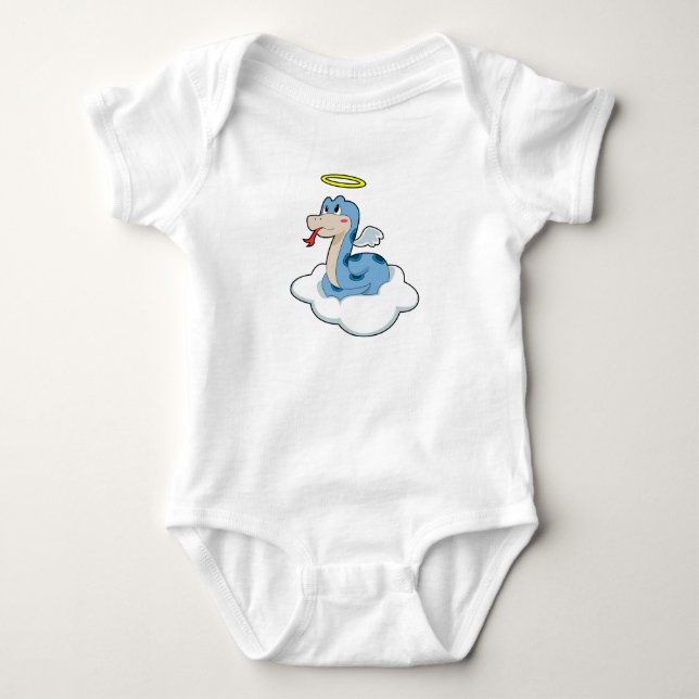 Body Para Bebé Ángel de la nube de serpientes (Anverso)