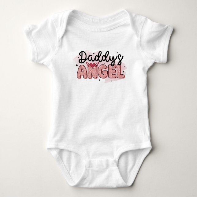Body Para Bebé Ángel de papá (Anverso)
