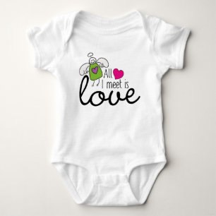 Body Para Bebé Ángel Divertido - Todo lo que Conozco es Amor 1 +