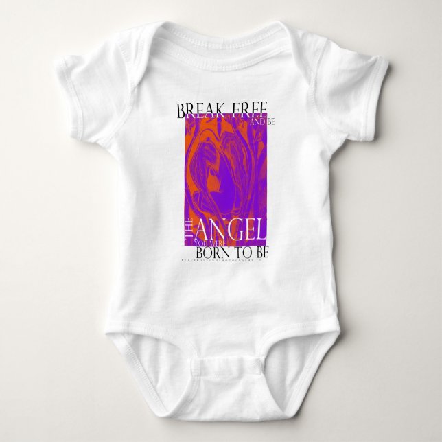 Body Para Bebé Ángel - enredadera del bebé (Anverso)