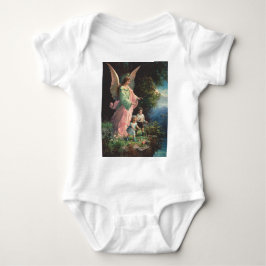Body Para Bebé Ángel guardián protegiendo a los niños cerca de un