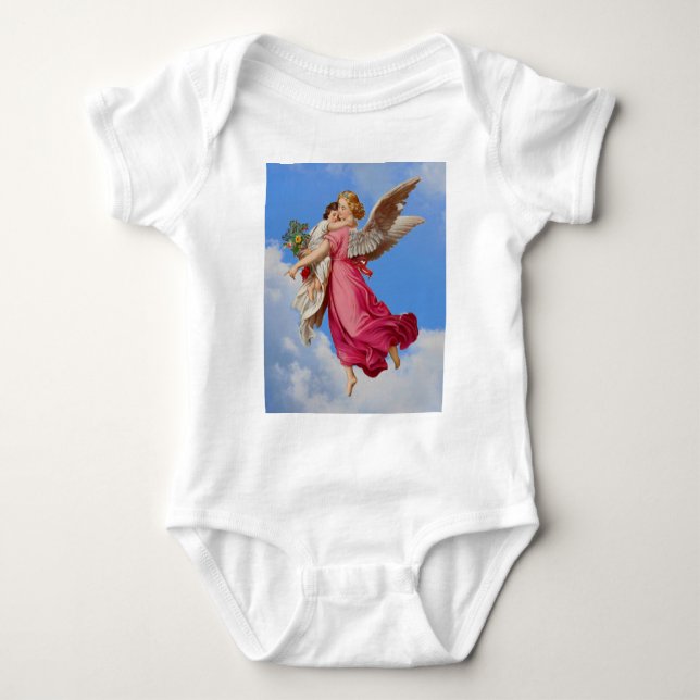 Body Para Bebé Ángel guardián y camisas infantiles (Anverso)