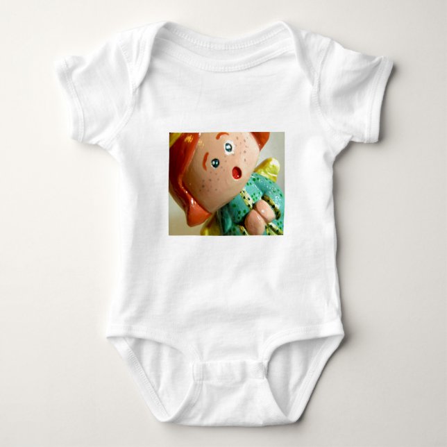 Body Para Bebé Ángel verde I (Anverso)