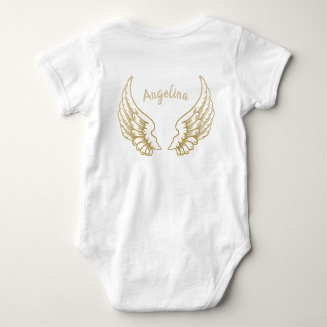 BODY PARA BEBÉ ANGEL WINGS PERSONALIZADOS BABY BODYSUIT (Reverso)
