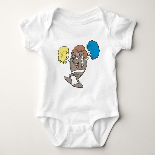 Body Para Bebé animadora del fútbol (Anverso)