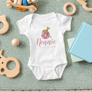 Body Para Bebé Animales Adorables en una Canasta Nonnie Me Ama