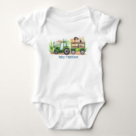 Body Para Bebé Animales de granja Niños de Green Tractor