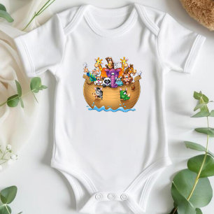 Body Para Bebé Animales de Noah's Ark Baby