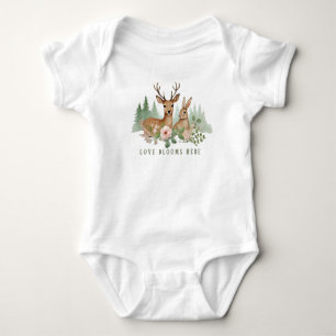 Body Para Bebé Animales del Bosque Baby Shower