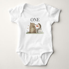 Body Para Bebé Animales del Bosque de Cuentos 1er Cumpleaños