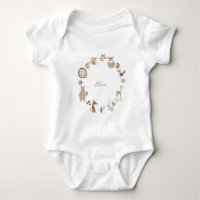 Animales del Bosque Infantil Nombre Personalizado